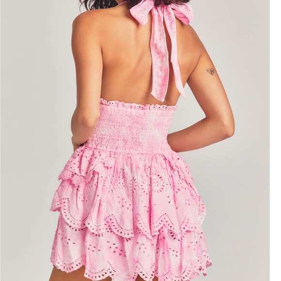 LOVESHACKFANCY HALTER DRESS - Picture 2 of 11